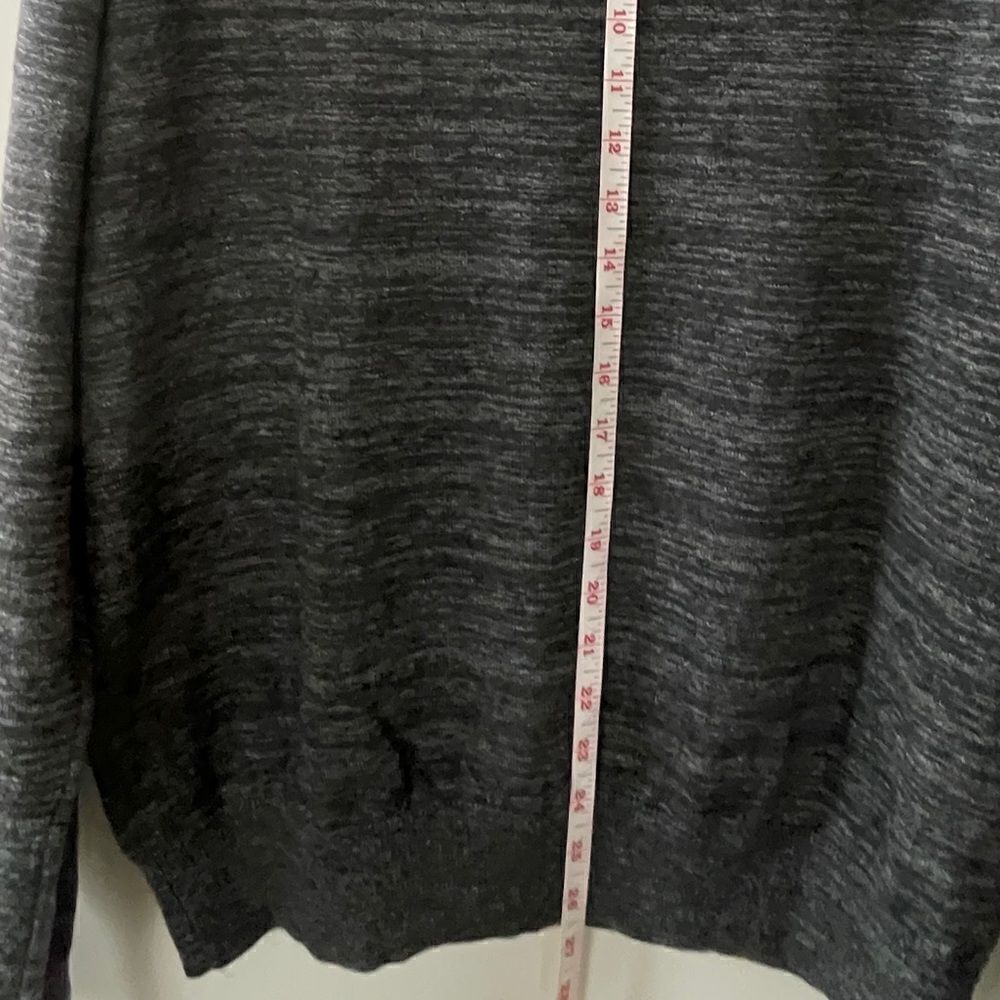 LÍNEA ROSSA SIGNATURE Grey Merino Wool Sweater-L - Picture 2 of 11